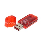 Картридер (3334) для Micro SD (красный)