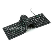 Клавиатура DIALOG проводная гибкая Flex KFX-05U USB (черная) Клавиатура DIALOG проводная гибкая Flex KFX-05U USB (черная)