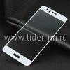 Защитное стекло на экран для Huawei P10 Lite 2D белое