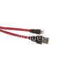 USB кабель для iPhone 5/6/6Plus/7/7Plus 8 pin 1.0 м CL-700 оплетка (красный) AWEI