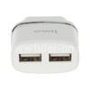 СЗУ Micro USB+2 USB выхода (2400mAh) HOCO C12 (белый)