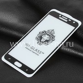 Защитное стекло на экран для Samsung Galaxy J4 2018 SM-J400F 5-10D (без упаковки) черное