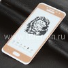 Защитное стекло на экран для Samsung Galaxy J2 2018 SM-J250F/J2 Pro 5-10D (без упаковки) золото