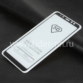 Защитное стекло на экран для Samsung Galaxy A8 Plus 2018 SM-A730FZD 5-10D (без упаковки) черное