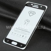 Защитное стекло на экран для Samsung Galaxy A5 2017 SM-A520F 5-10D (без упаковки) черное