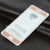 Защитное стекло на экран для Samsung Galaxy J5 2017 SM-J530FM/DS 5D GLASS (золото) в коробке