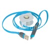 USB кабель 2в1 Lightning и micro USB 1.0 м (синий) АВТОСМОТКА