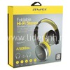 Наушники MP3/MP4 AWEI (A500BL) Bluetooth полноразмерные черный/желтый