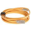 USB кабель для iPhone 5/6/6Plus/7/7Plus 8 pin 2.0 м AWEI CL-17 плоский (бежевый)