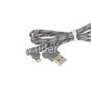 USB кабель для iPhone 5/6/6Plus/7/7Plus 8 pin 1.0 м AWEI CL-91 L-коннектор/текстильный (серый)