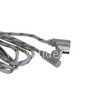 USB кабель для iPhone 5/6/6Plus/7/7Plus 8 pin 2.0 м AWEI CL-92 L-коннектор/текстильный (серый)