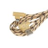 USB кабель для iPhone 5/6/6Plus/7/7Plus 8 pin 2.0 м AWEI CL-92 L-коннектор/текстильный (бежевый)