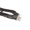 USB кабель для iPhone 5/6/6Plus/7/7Plus 8 pin 1.0 м AWEI CL-97 плоский/текстильный (черный)