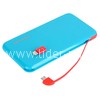 Портативное ЗУ (Power Bank)  6000mAh (AWEI P10K) переходник ip5 (синий)