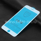 Защитное стекло на экран для iPhone7 Plus/8 Plus  5-10D (без упаковки) белое