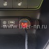 Автомобильное ЗУ 2 USB выхода (2400mAh) HZ-HC6 с дисплеем (черный) в коробке