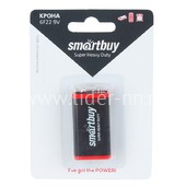 Батарейка солевая Smartbuy 6F22/1BL (крона) Батарейка солевая Smartbuy 6F22/1BL (крона)
