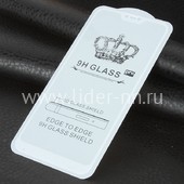 Защитное стекло на экран для Xiaomi Mi A2 Lite/Redmi 6 Pro 5-10D (без упаковки) белое