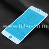 Защитное стекло на экран для iPhone7 Plus/8 Plus  5-10D (ELTRONIC) белое