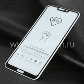 Защитное стекло на экран для  Huawei Honor 8C 5-10D (без упаковки) черное Защитное стекло на экран для  Huawei Honor 8C 5-10D (без упаковки) черное