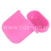 Чехол для наушников EarPods силиконовый (розовый)