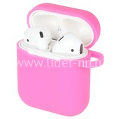 Чехол для наушников EarPods силиконовый (розовый)
