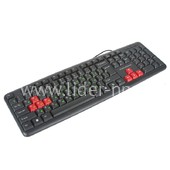 Клавиатура NAKATOMI Navigator проводная KN-02U USB (черный/красный) Клавиатура NAKATOMI Navigator проводная KN-02U USB (черный/красный)