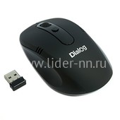 Мышь беспроводная DIALOG Pointer Optical MROP-03U 3 кнопки (черная) Мышь беспроводная DIALOG Pointer Optical MROP-03U 3 кнопки (черная)