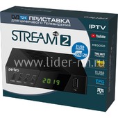Приставка Perfeo STREAM-2 для цифр. TV (Wi-Fi;IPTV;HDMI; 2 USB; DolbyDigital; пульт ДУ