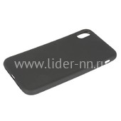Задняя панель для  iPhone XR  Силикон матовый (черная)