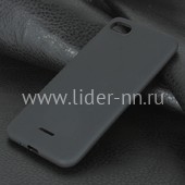 Задняя панель для Xiaomi  Redmi 6A Силикон матовый (черная) Задняя панель для Xiaomi  Redmi 6A Силикон матовый (черная)