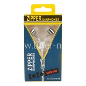 Наушники MP3/MP4 ZIPPER кнопка ответа вызова; микрофон (белые) Наушники MP3/MP4 ZIPPER кнопка ответа вызова; микрофон (белые)