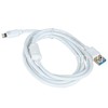 USB кабель для iPhone 5/6/6Plus/7/7Plus 8 pin 1.5 м фильтр  (в пакете) белый