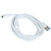 USB кабель для iPhone 5/6/6Plus/7/7Plus 8 pin 1.5 м фильтр  (в пакете) белый