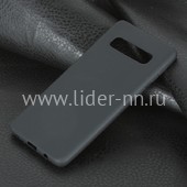 Задняя панель для Samsung Galaxy S10 Силикон матовый (черная) Задняя панель для Samsung Galaxy S10 Силикон матовый (черная)