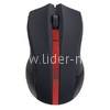 Мышь беспроводная PERFEO VERTEX (черный/красный)