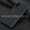 Задняя панель для Samsung Galaxy Note 10 Plus Силикон матовый (черная)