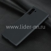 Задняя панель для Samsung Galaxy Note 10 Силикон матовый (черная) Задняя панель для Samsung Galaxy Note 10 Силикон матовый (черная)