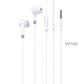 Наушники MP3/MP4 HOCO (M58) с микрофоном (белые) Наушники MP3/MP4 HOCO (M58) с микрофоном (белые)