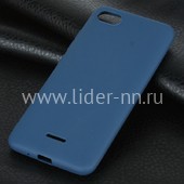 Задняя панель для Xiaomi  Redmi 6A Силикон матовый (синяя) Задняя панель для Xiaomi  Redmi 6A Силикон матовый (синяя)