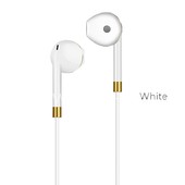 Наушники MP3/MP4 HOCO (M1/IP5) с микрофоном (белые) Наушники MP3/MP4 HOCO (M1/IP5) с микрофоном (белые)