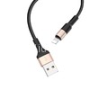 USB кабель Lightning 1.0м HOCO X26 (черный/золото)