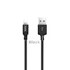 USB кабель Lightning 1.0м HOCO X14 текстильный (черный) 2.0A