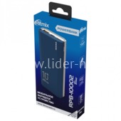 Портативное ЗУ (Power Bank) RITMIX RPB-10002 10000mAh (синий) Портативное ЗУ (Power Bank) RITMIX RPB-10002 10000mAh (синий)