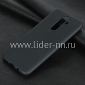 Задняя панель для Xiaomi  Redmi Note 8 Pro Силикон матовый (черная) Задняя панель для Xiaomi  Redmi Note 8 Pro Силикон матовый (черная)