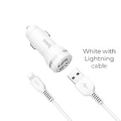 АЗУ Lightning 2 USB выхода (2400mAh) HOCO Z27 (белый) АЗУ Lightning 2 USB выхода (2400mAh) HOCO Z27 (белый)