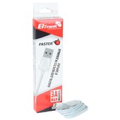 USB кабель Lightning 1.0м  ( в коробке)  ELTRONIC FASTER 3A (белый) USB кабель Lightning 1.0м  ( в коробке)  ELTRONIC FASTER 3A (белый)
