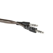 Кабель AUX 3.5 на 3.5 Am-Am  (1м) 2-х контактный круглый ПРОЗРАЧНЫЙ  черный (без упаковки) Кабель AUX 3.5 на 3.5 Am-Am  (1м) 2-х контактный круглый ПРОЗРАЧНЫЙ  черный (без упаковки)