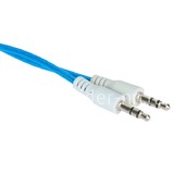 Кабель AUX 3.5 на 3.5 Am-Am  (1м) 2-х контактный круглый ПРОЗРАЧНЫЙ  синий (без упаковки) Кабель AUX 3.5 на 3.5 Am-Am  (1м) 2-х контактный круглый ПРОЗРАЧНЫЙ  синий (без упаковки)