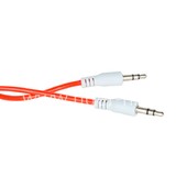 Кабель AUX 3.5 на 3.5 Am-Am  (1м) 2-х контактный круглый ПРОЗРАЧНЫЙ  красный (без упаковки) Кабель AUX 3.5 на 3.5 Am-Am  (1м) 2-х контактный круглый ПРОЗРАЧНЫЙ  красный (без упаковки)